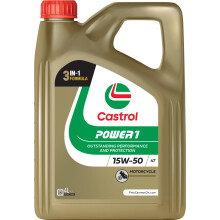 Castrol POWER1 4T 15W-50 Motorcycle Oil 4L