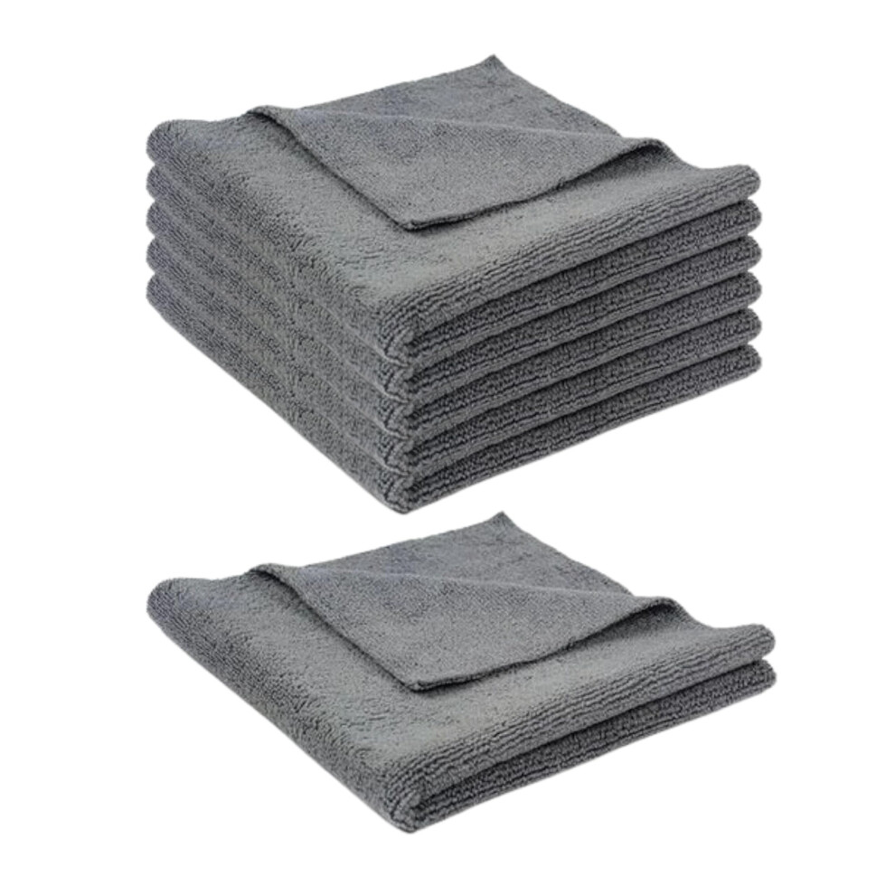 Tek Automotive Edgeless 350Gsm Heavy Duty Car Microfibre Cloths Grey 5002300743545