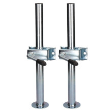 AB Tools 2 PACK 34mm Prop Drop Stand 460mm Long for Trailer Jockey Leg & Clamp