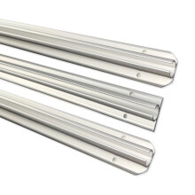 Purely Outdoors Awning Rail Kit For Caravan Motorhome Campervan – 3 x 1.2m Aluminium Awning C-Rail Channel Track with Screws & Adhesive Backing