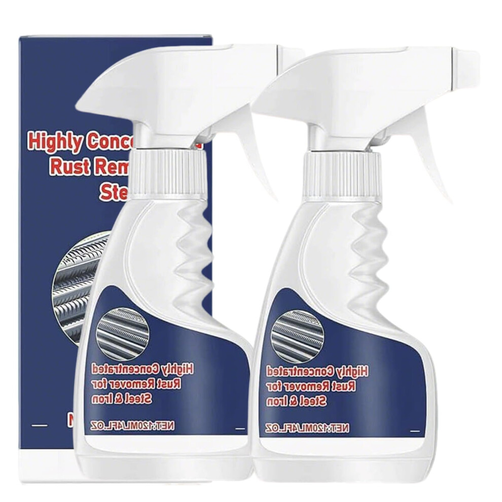 Olugulu Heavy-Duty Metal Rust Remover, 2Pcs Highly Concentrated Rust Remover For Metal, Highly Effective Powerful Metal Rust Remover Spray, Powerful 80841494