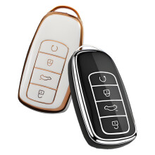2 PCS Universal Key Fob Cover Suitable For Chery Arrizo 8plus Keycase Arrizo 5 Fengyun 2 Tiggo 5x Tiggo 7 Replacement Key Housing Universal Car Key