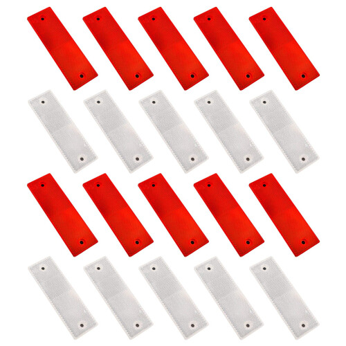 Heyu-Lotus 20 Pcs Reflectors Trailer, Self Adhesive Rectangular Rear