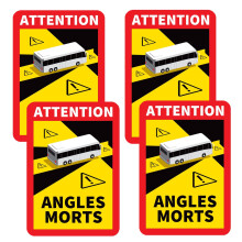 4 Pack Angles Morts Sticker Motorhomes Angles Morts Sticker for Blind Spots