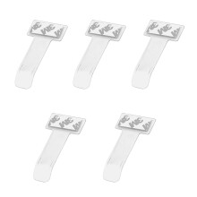 LeeQunQ 5 Pcs Parking Permit Holder For Car Windscreen, Transparent Car Parking Ticket Holder Clip, For Car, Van And Caravan Windscreen