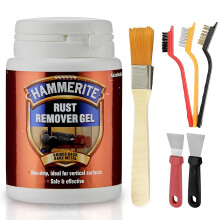 Hammerite, Rust remover for metal, Rust Treatment Kit with Rust Remover, Wire Brushes, Paintbrush, also as rust remover for cars