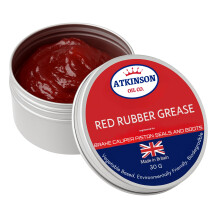 Atkinson Oil Co. Red Rubber Grease – 30g Brake & Hydraulic Seal Grease | Vegetable-Based, Rubber-Safe, Non-Mineral Formula | Ideal for Classic Cars,