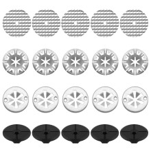 20Pcs Stainless Heat Shield Repair Kit with Plastic Nuts, Exhaust Heat Shield Clips for Heat Resistant Chassis Repair