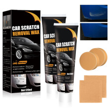 2Pack Car Scratch Remover Kit, 2026 New Upgraded Paint Scratch Repair for Vehicles with Magic Cloth & Sponge, Permanent Scratch, Swirl Mark, Water Sp