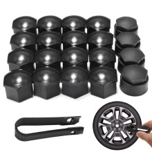 20 Pcs 17mm Wheel Nut Covers with Removal Tool, 16 Standard + 4 Locking Caps, Rustproof & Dustproof Lug Bolt Protectors