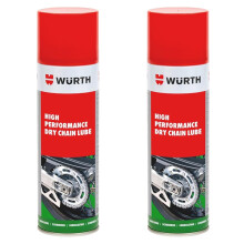 Wurth High Performance Dry Chain Lube- 2 x 500ml Double Pack