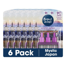 Perfect Scents Air Freshener Refill - Compatible with 3volution - Mystic Japan - (6 Pack) 6x20ml
