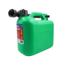 Faithfull 5 Litre Plastic Fuel Can - Green. Complies with: