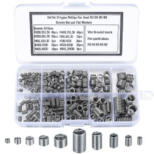 200 Pcs Helicoil Thread Repair Kit, M3-M8 Metric Thread Adapters, Reducing Nut & Sleeve Set