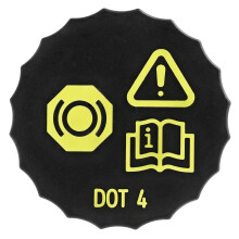 Car Brake Fluid Reservoir Cap, Black Car Brake Fluid Bottle Cap Compatible with VW BYD Ford Focus MK2 MK3 Galaxy MK3 Mondeo Cmax Smax 1831528