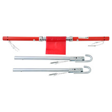 Dapetz 2 Tonne Recovery Tow Bar 3 Part for Towing Cars and Vehicles Towi Pole Pulls Steel Spring Damper Emergency Breakdown Stabilizer for Car Truc
