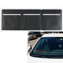 Tax Disc Holder Car Permit Holder Windscreen for Parking Permits Road Tax and Insurance Documents 3-Pocket Clear PVC Self-Adhesive Easy to Install