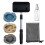 POLYTE Pivoting Extra-long Windshield Glass Cleaning Tool Extendable Aluminum Handle w/3 Premium Microfibre Covers 1