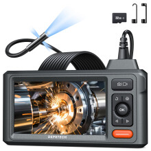 DEPSTECH Triple Lens Inspection Camera, 5" Display HD Endoscope with
