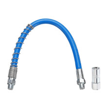 sourcing map Grease Gun Hose Kit 11.8" 10000 PSI Spring Flex High Pressure Quick Release Grease with Grease Gun Coupler 1/8" NPT Threads for Grease G