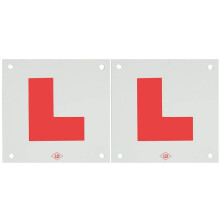 2 L Plates Motorcycle Scooter Car Lorry Van 2 X New Hard Shatter Proof Plastic