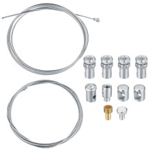 QOOSIKICC Universal Cable Repair Kit, Universal Motorcycle Emergency Throttle Cable Repair Kit, Motorcycle Clutch Throttle Cables Brake Repair Kit wi