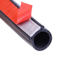 ETOPARS Big D 16mm x 16mm Car Seal Strip 4m Waterproof Universal Weatherstrip Self Adhesive Door Protector