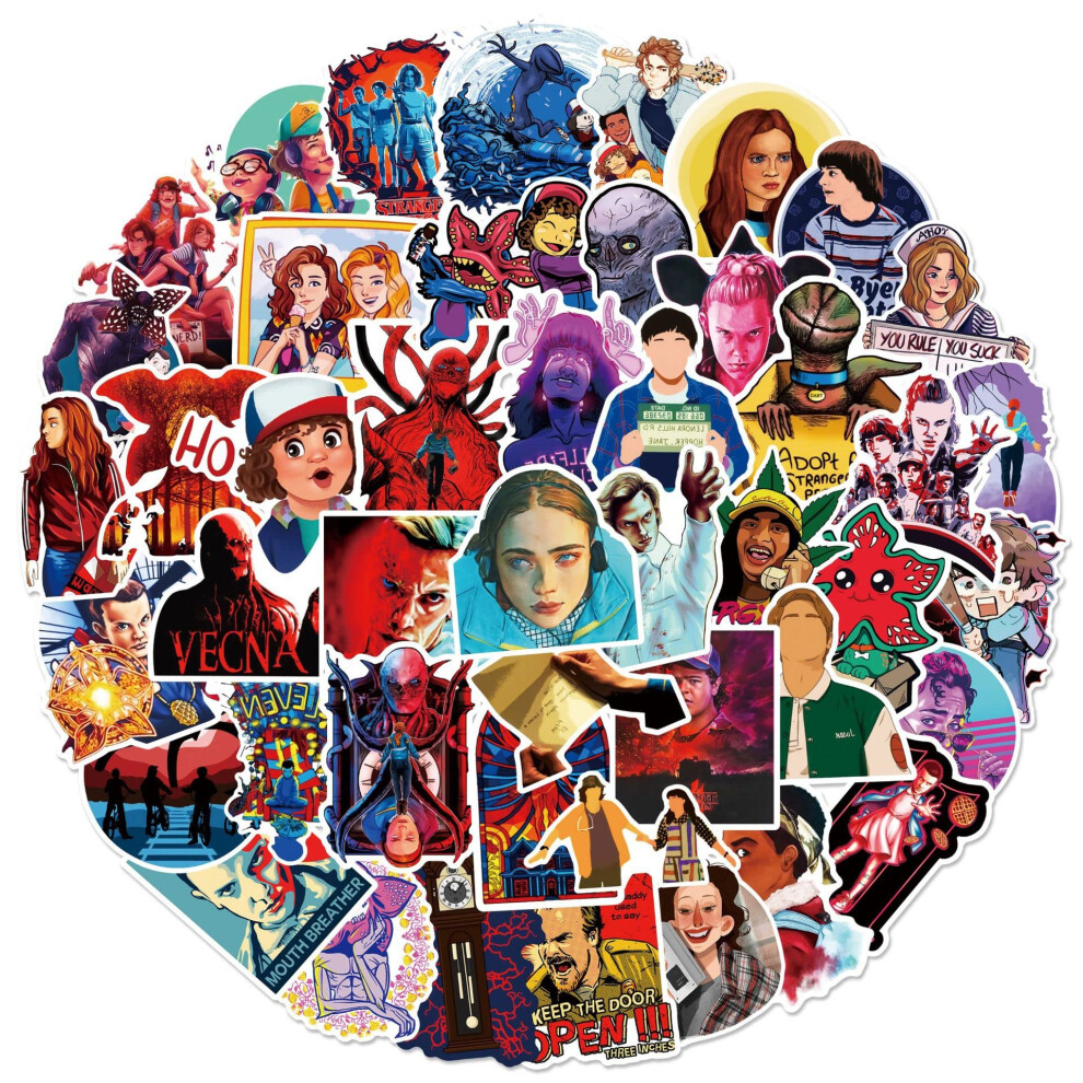 Psl Strange Things Stickers Season 4 Sticker Pack Waterproof Stickers For Laptop Phone Water Bottle Computer Luggage Helmet Skateboard Motorcycle 5051226440229