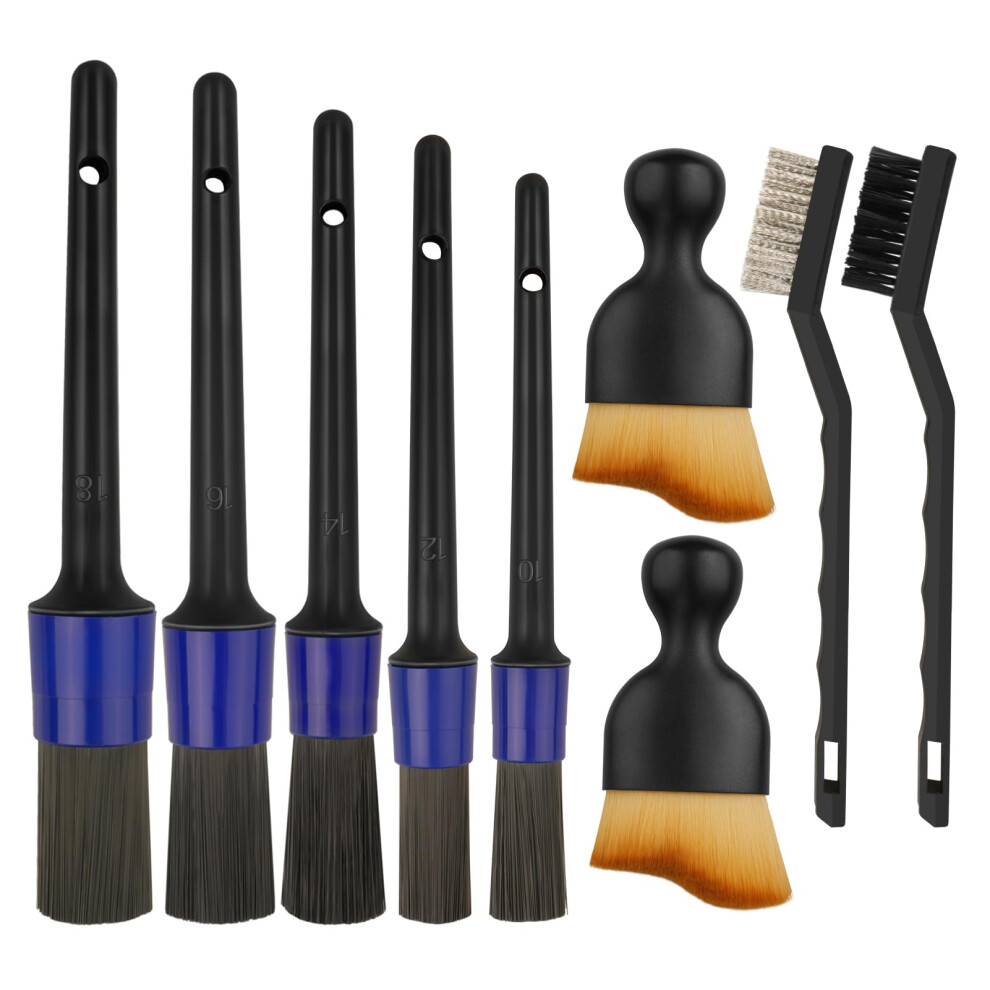 9Pcs Car Detailing Brush Set Soft Car Interior Cleaning Brushes Auto Dash Duster Brush Car Detailing Kit For Cleaning Interior/Exterior Of Car 71733647