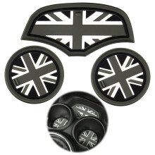 3Pcs Anti-Slip Soft Silicone Car Cup Holder Coasters Union