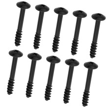 10PCS Air Filter Cleaner Box Lid Screws - Retaining Screws - Metal Fasteners - Universal Replacement Set for Car Air Filter Housing (Black)