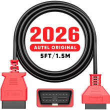 Autel OBD2 OBDII Extension Cable, 5ft 1.5M, 16 Pin OBD II Male to Female Extension Cable Extender, Car 16Pin OBD 2 Diagnostic Cord Adapter, for All O
