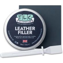 The Leather Clinic Leather Filler Repair Kit | Fix Scratches & Scuffs, Fill Holes & Cracks in any Leather Item | Filler, Sandpaper and Applicator Inc