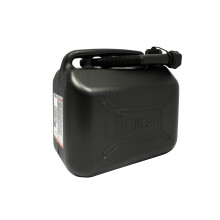 Hilka 84809520 10L Black Plastic Fuel Can