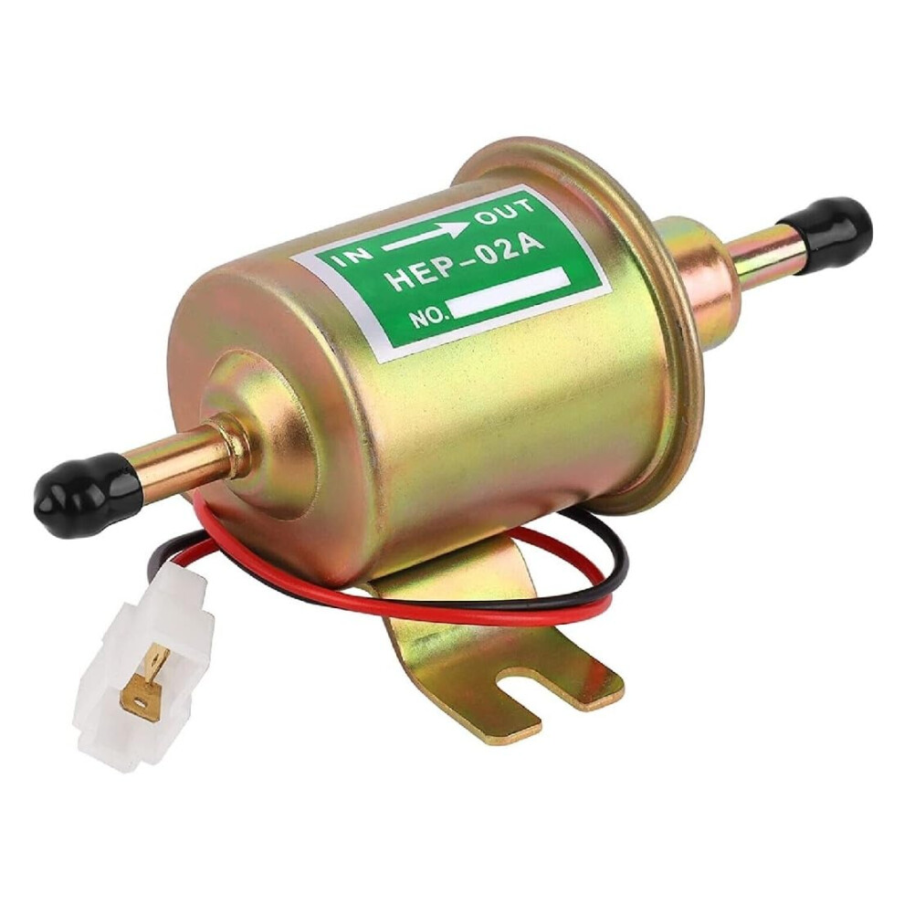 12V Low Pressure Inline Hep-02A Universal Electric Fuel Pump Petrol Gas Diesel 0.032-0 .045 Mpa 90L/Hour 94805758