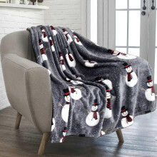 (70x100cm, shape4) Christmas Throw Blanket Cute Santa Claus Flannel Holiday Blankets and Throws