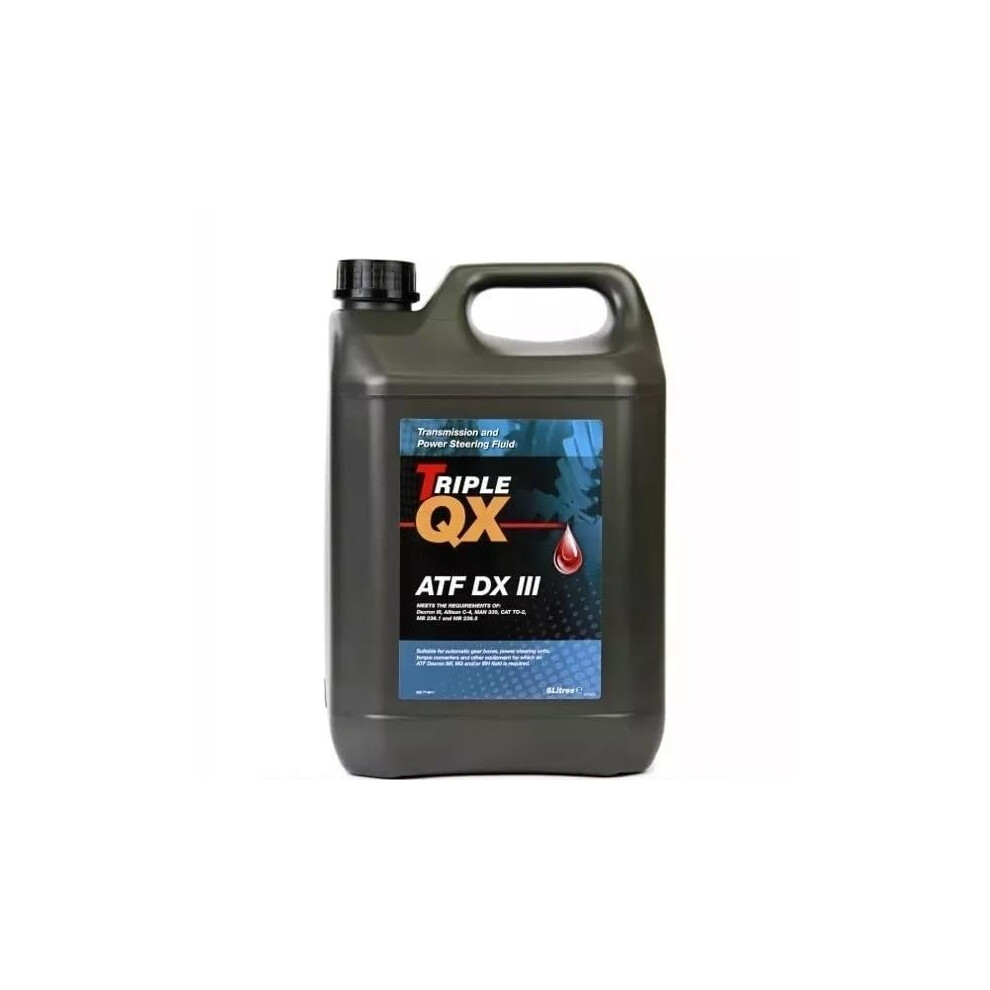 Triple Qx Atf Dexron Iii 5L Automatic Transmission Power Steering Fluid 5 Litre 44433352