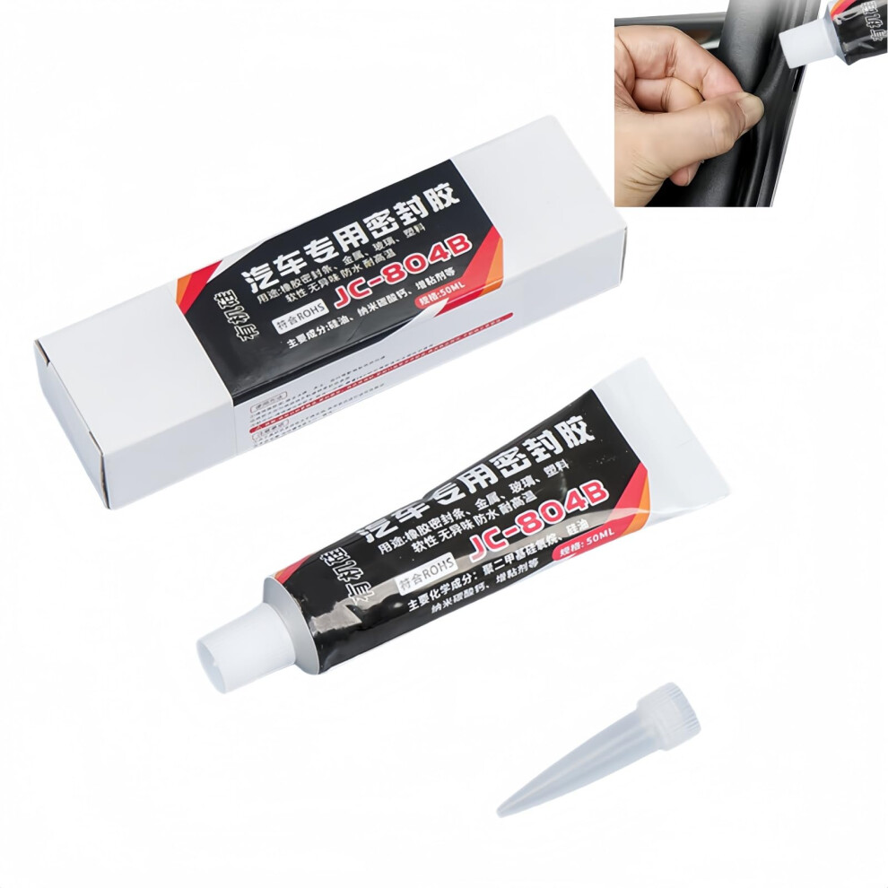 50Ml Silicone Sealant,Windscreen Sealant,High Temperature Silicone Sealant, Waterproof Sealant For Cars,Window Windshield Adhesive,Silico Black 5001068286608