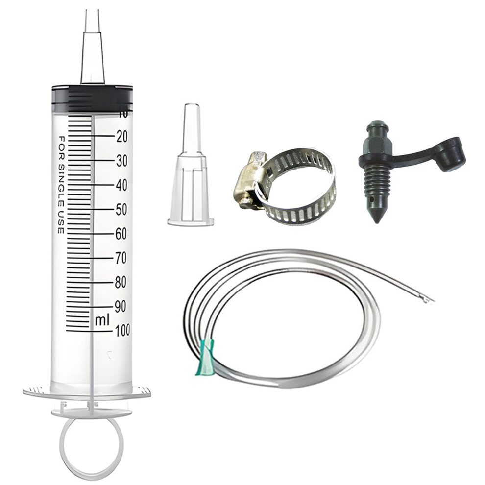 Pozuauoa 5 Pcs Brake Bleed Kit, Brake Fluid Bleeder Kit Clutch Bleeding Kits Practical Bleedings Tool 5051226450822