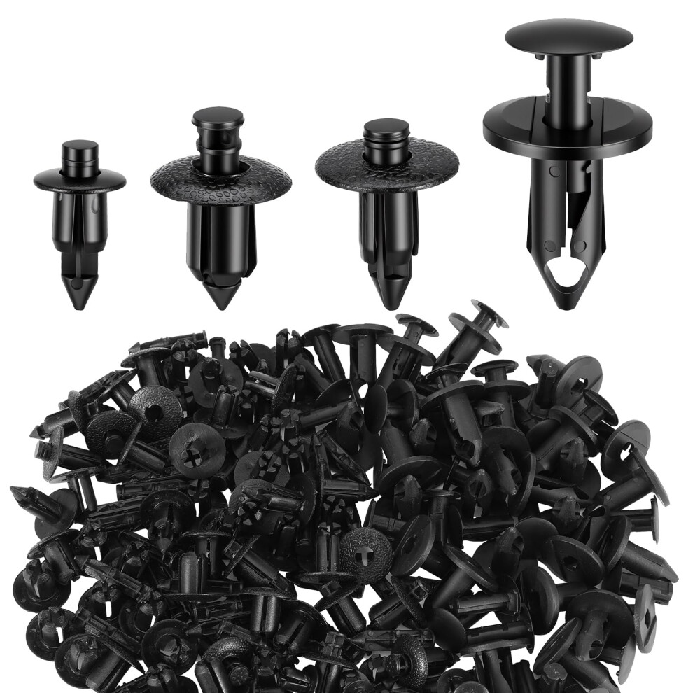 120Pcs Plastic Rivets, Car Trim Clips Plastic Fasteners, Bumper Fastener Clips Compatible, Car Body Trim Clips, For Utv Atv Motorcycle M6 M7 M8 Retai 13809713