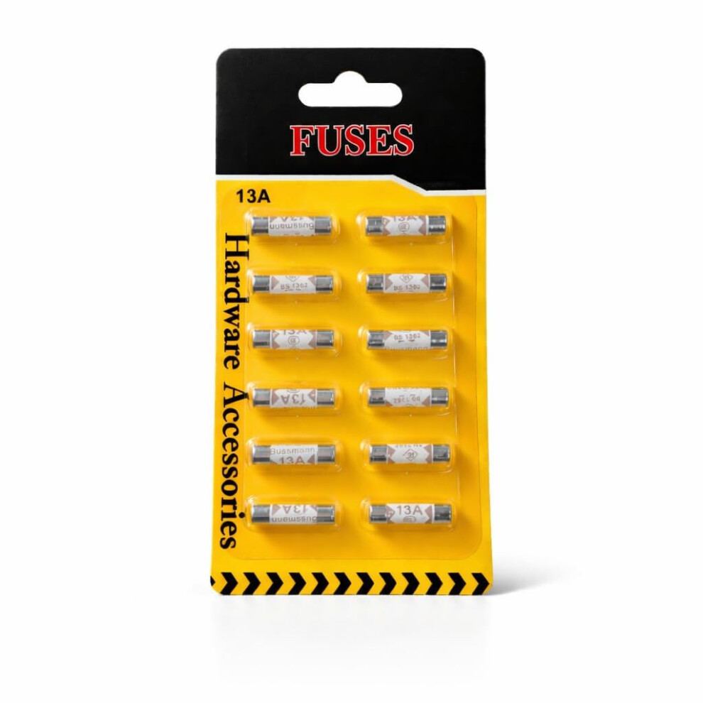 13A Fuse Pack Uk 250V Plug Top Fuses 13 Amp Household Electrical Fuses Cartridge Type For Mains Plugs Safety Replacement Fuse Kit 5061060593401