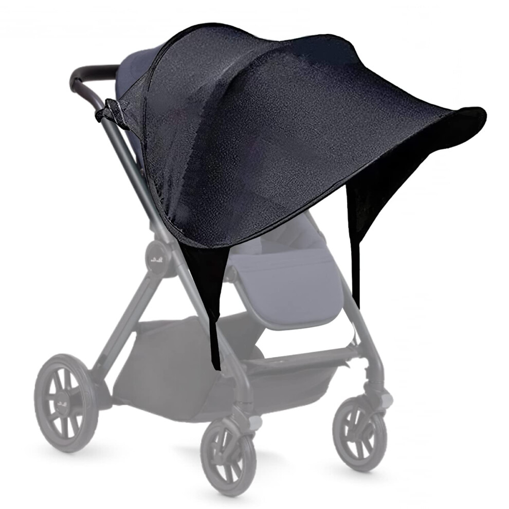 Pram Sun Shade Cover,Upf50+ Universal Baby Sunshade,Foldable Baby Stroller Sun Shade Pushchair Awning,Breathable Pram Sun Shade,Stroller Sun Shade Ca Esteopt