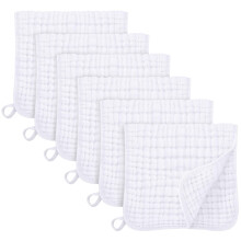 Unnivoll Muslin Cloths for Baby 100% Cotton Muslin Squares Burp Cloths Baby Essentials for Newborn Boys Girls Large 50x25CM Extra Soft and Absorbent