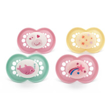 MAM Original Day & Night Soothers | 18-36 Months | 4 Pack | Includes 2X Glow in