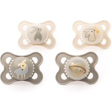 MAM Original Day & Night Soothers | 0-6 Months | 4 Pack | Includes 2X Glow in Th