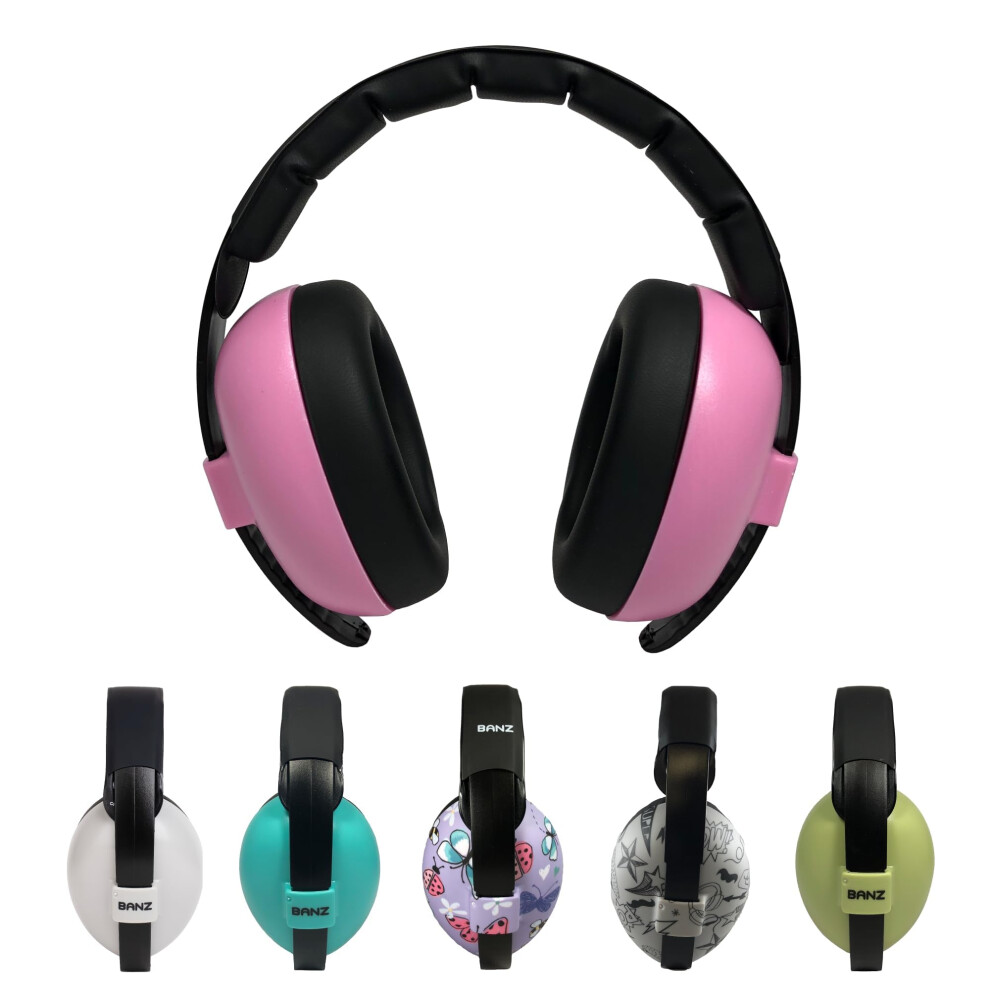 Baby Ear Defenders -Nrr 24.3Db Noise Cancelling Baby Headphones For 0-36 Months, Lightweight Over-Ear Design With Soft Headband And Cushion Cups Unisex Kids Banz