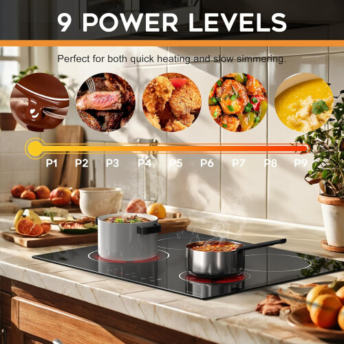 Noxton Electric Hob 4 Zone Ceramic Hob 60CM 2
