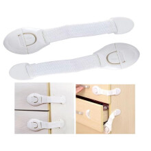 S&D, Child Safety Cupboards Straps Door Locks for Cabinets Drawers Kitchen Toilet Fridge Baby Proofing Kit Easy Installation, Children Childproof Loc