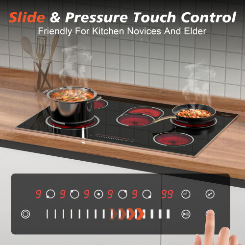Jessier Ceramic Hob 5 Burners with Frame, Built 1
