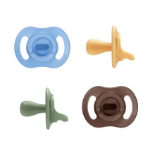 Tommee Tippee Ultra-Light StayPut Dummy, 18-36m, 4-Pack, One-Piece Silicone Soother